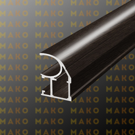 Профиль вертикальный асимметричный MS120 Венге (A31)